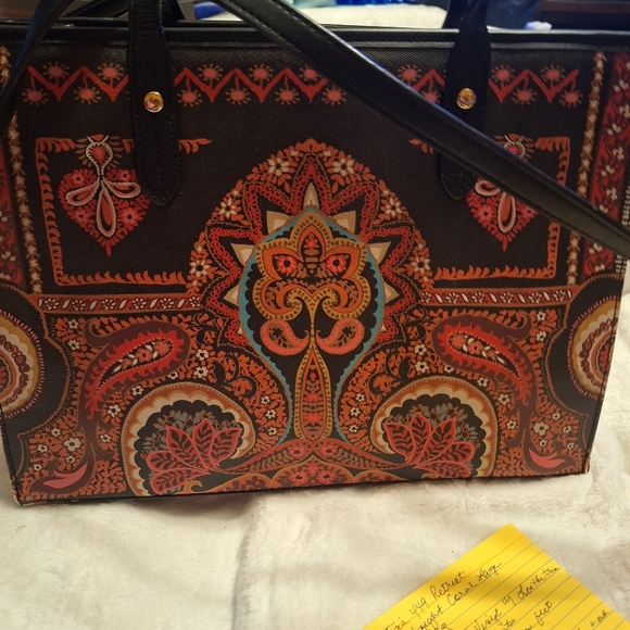 Spartina 449 Retreat Midnight Coral Large Box Bag - Picture 9 of 13